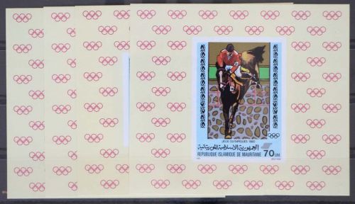 Mauretanien 680-683 postfrisch als Einzelblocks, Olympia 1980 Moskau #GD504
