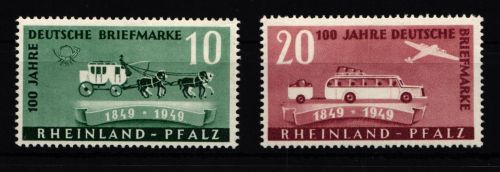 Fr. Zone Rheinland-Pfalz 49-50 postfrisch #HJ163