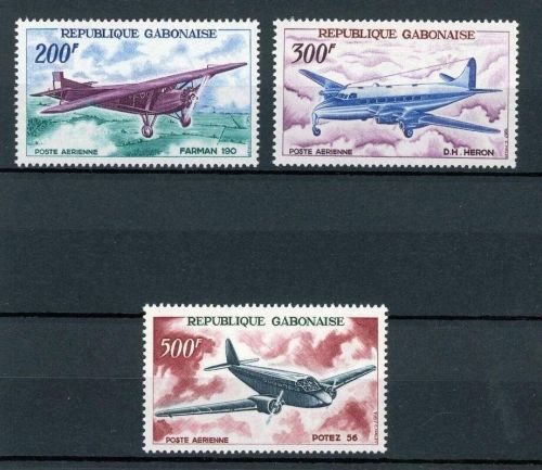 Gabun 273-275 postfrisch Flugzeuge #GK506