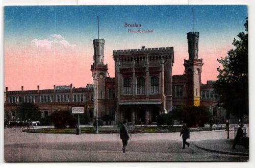AK Breslau Hauptbahnhof ungebraucht #PM238