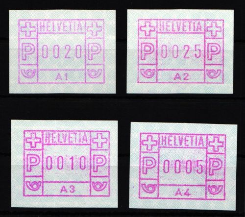 Schweiz Automatenmarken 1 postfrisch