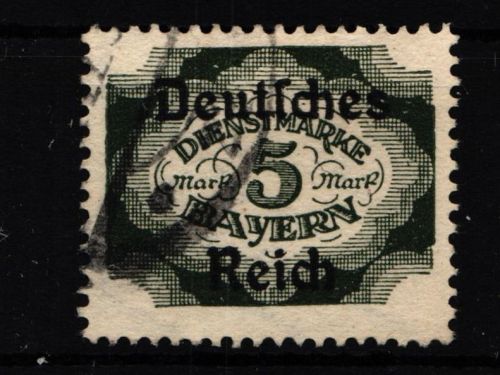 Deutsches Reich Dienstmarken 51 gestempelt