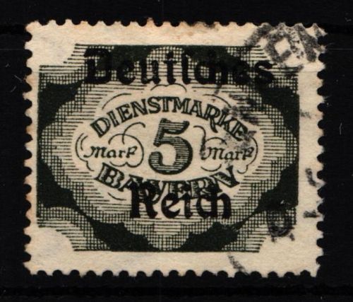 Deutsches Reich Dienstmarken 51 gestempelt