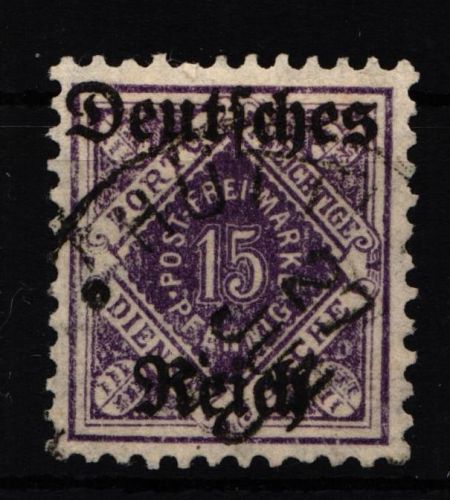 Deutsches Reich Dienstmarken 54 gestempelt