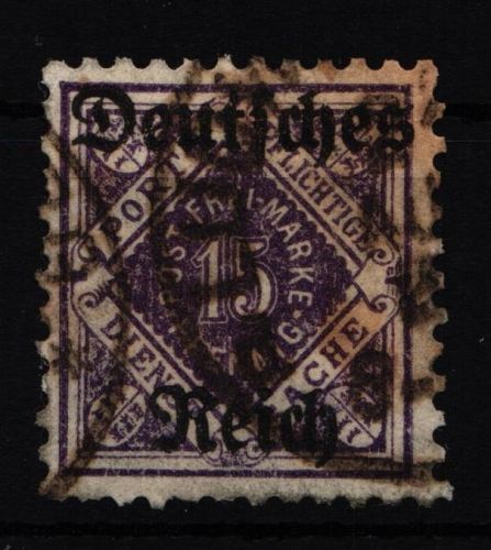 Deutsches Reich Dienstmarken 54 gestempelt