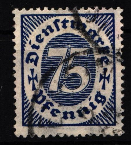 Deutsches Reich Dienstmarken 69 gestempelt