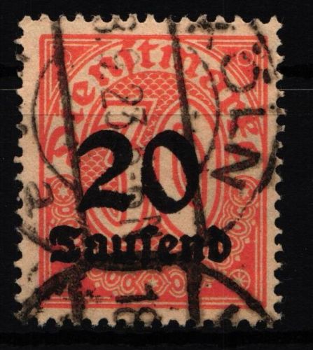 Deutsches Reich Dienstmarken 90 gestempelt geprüft Infla BPP #HJ787