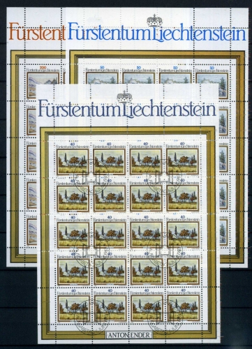 Liechtenstein Kleinbogen 821-823 Landschaft Ersttagssonderstempel #JE986