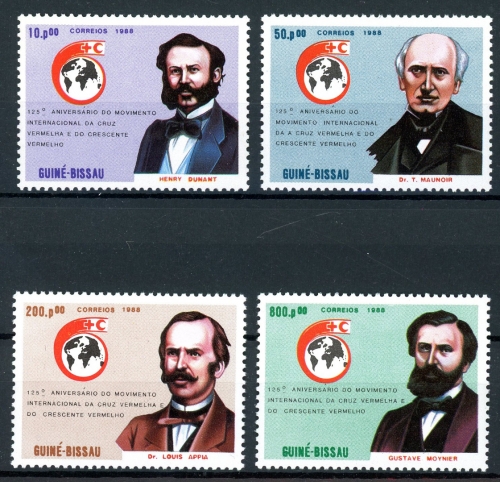 Guinea Bissau 955-58 postfrisch Rotes Kreuz #HD199