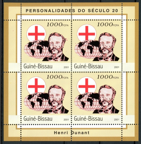Guinea Bissau Kleinbogen 1958 A postfrisch Rotes Kreuz/ Dunant #HD200