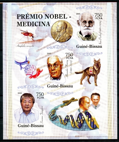 Guinea Bissau Kleinbogen 3180-3182 B postfrisch Nobel #HD202