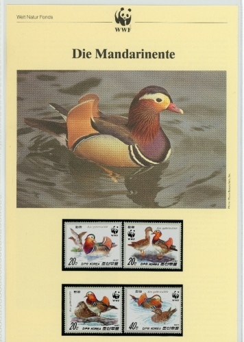 Korea Nord 1987 WWF komplettes Kapitel postfrisch MK FDC