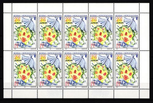 Bosnien Herzegowina Kleinbogen 265 postfrisch CEPT 2002 #GU468