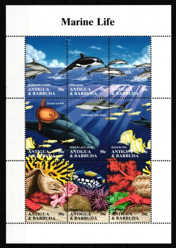 Antigua + Barbuda 2000-2008 postfrisch Meeresfauna #HD764
