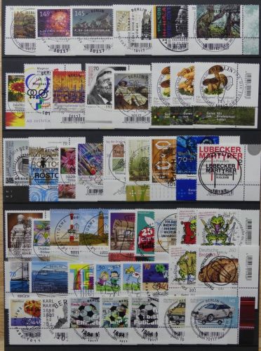 BRD Jahrgang 2018 ohne Selbstkl. und Block 82 gestempelt Berlin Stempel #HK949