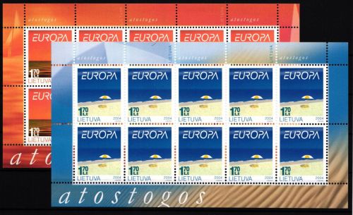 Litauen Kleinbögen 842-843 postfrisch CEPT 2004 #GU494