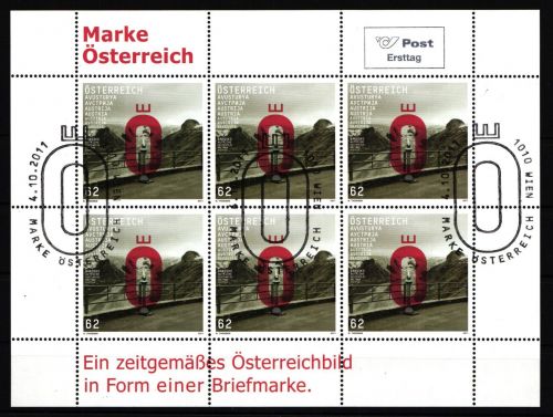 Österreich 2062 gestempelt als Kleinbogen #HT613