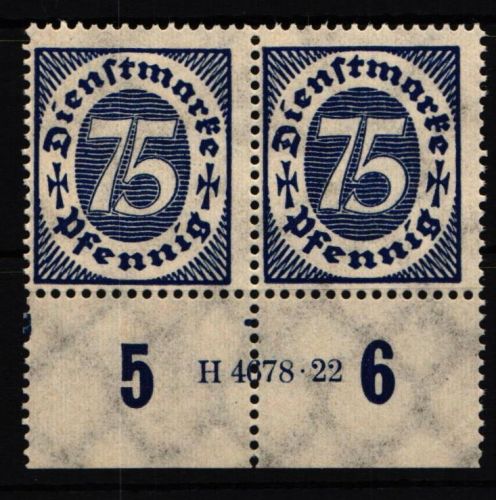 Deutsches Reich Dienstmarken 69HAN postfrisch H4678.22 #HT823