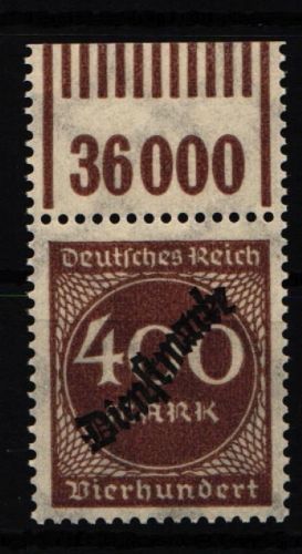 Deutsches Reich Dienstmarken 80W OR postfrisch 1/11/1 #HT842