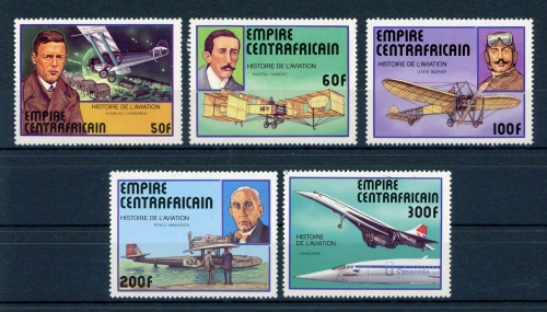 Zentralafrika 501-505 postfrisch Flugzeuge #GI048