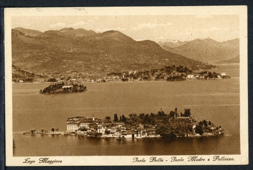 AK Lago Maggiore, Tessin, Schweiz Isola Bella 1927 gebraucht #HD283