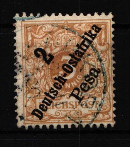 Deutsche Kolonien Deutsch-Ostafrika 6e gestempelt #HF797