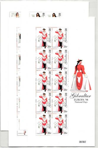 Gibraltar 834-837 postfrisch als Kleinbogensatz #HR231