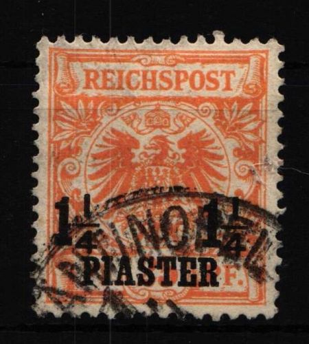 Deutsche Auslandspostämter Türkei 9a gestempelt