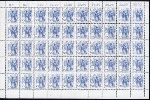 Berlin 50er Bogen 337 postfrisch