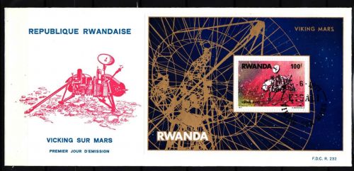 Ruanda Block 78 gestempelt als FDC / Raumfahrt #HP207