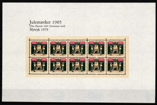 Dänemark aus Jahrgang 1979 postfrisch Kleinbogen aus Julemarken #HP955