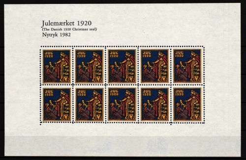 Dänemark aus Jahrgang 1982 postfrisch Kleinbogen aus Julemarken #HP962