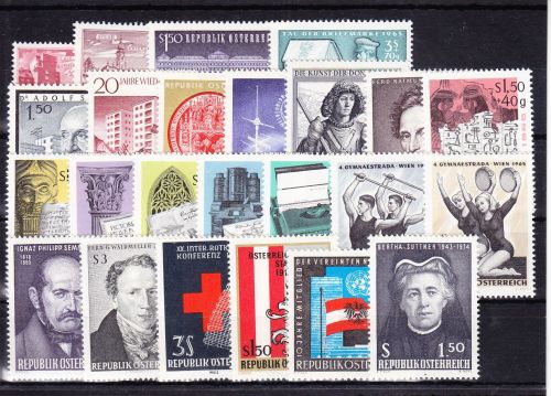 Österreich Jahrgang 1965 mit 1177-1200 postfrisch