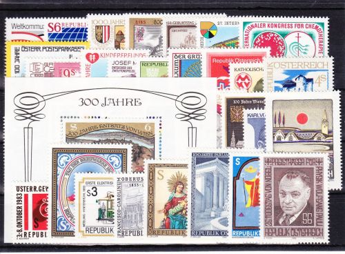 Österreich Jahrgang 1983 mit 1728-1762 postfrisch