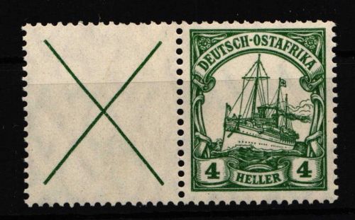 Deutsche Kolonien Deutsch-Ostafrika Zd W 12 postfrisch