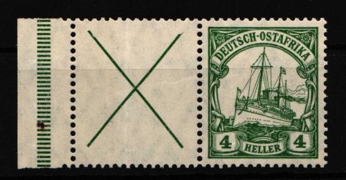 Deutsche Kolonien Deutsch-Ostafrika Zd W 12 postfrisch