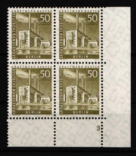 Berlin 150 v postfrisch 4er Block, mit Formnummer 3 #HM052