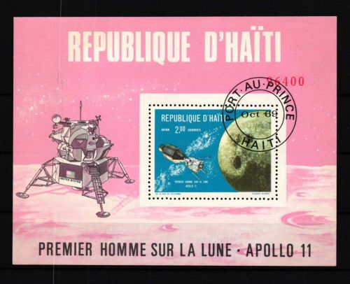Haiti Block 40 gestempelt Apollo #GY861