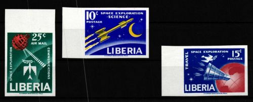 Liberia 602-604 B postfrisch Raumfahrt #GY876