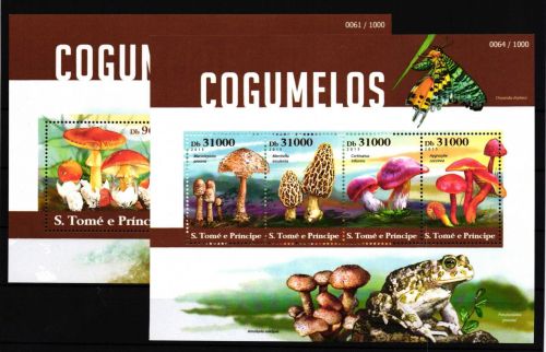 Sao Tome e Principe 6305-6308 und Block 1114 postfrisch Kleinbogen #GY988