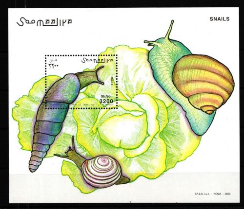 Somalia Block Schnecken postfrisch