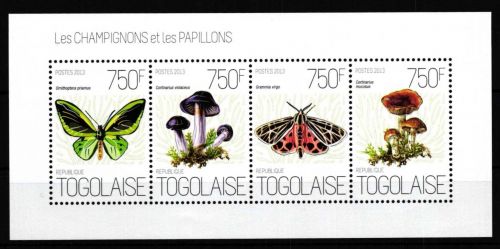 Togo 5131-5134 postfrisch Kleinbogen / Pilze #HQ137