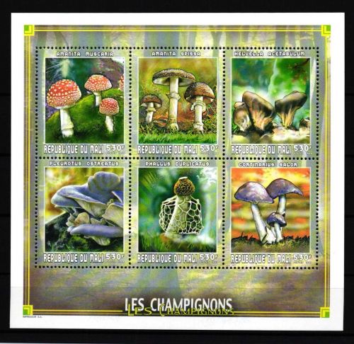 Mali 2410-2415 postfrisch Kleinbogen / Pilze #HQ297
