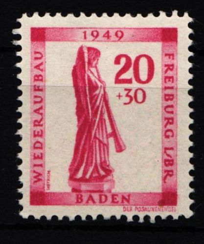 Fr. Zone Baden 40 postfrisch #HZ889