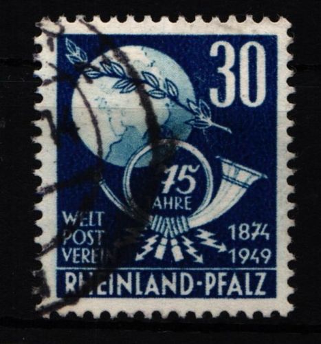 Fr. Zone Rheinland-Pfalz 52 gestempelt #HZ896