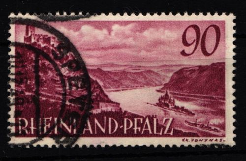 Fr. Zone Rheinland-Pfalz 41 gestempelt