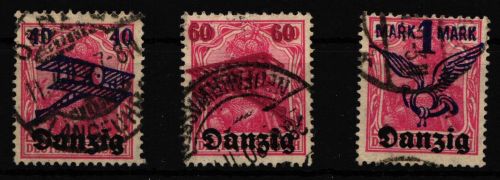 Danzig 50-52 gestempelt geprüft Infla Berlin #HW173