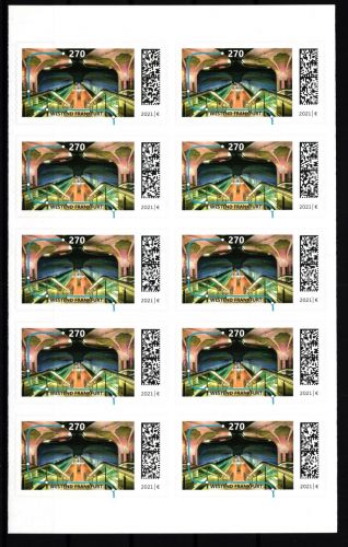 BRD Folienblatt 108 mit 3628 postfrisch als Kleinbogen, U-Bahn Stationen #GL537