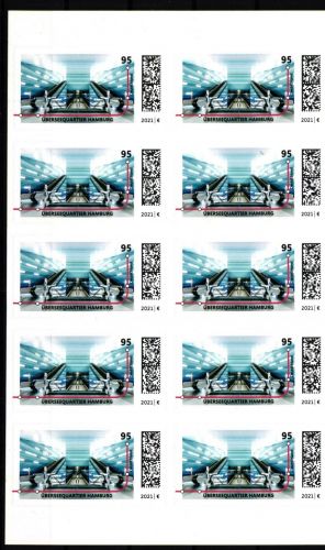 BRD Folienblatt 106 mit 3607 postfrisch als Kleinbogen, U-Bahn Stationen #GL538