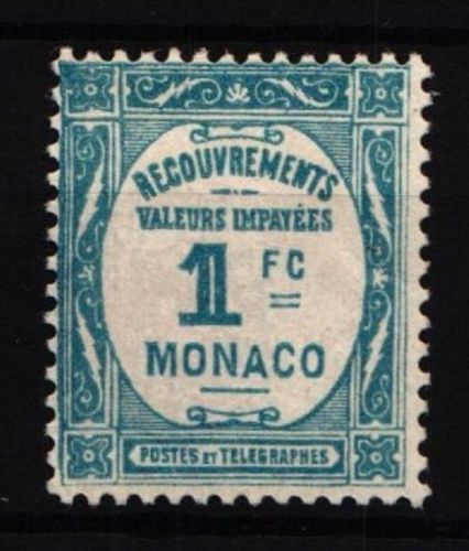 Monaco Portomarken P25 mit Falz #HT662